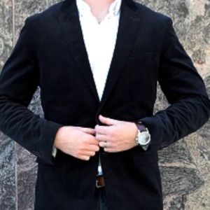 Banana republic black corduroy sports coat blazer